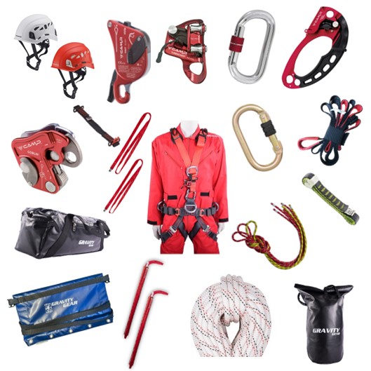 Standard Rope Access Kit with Basic Rope Access Seat - Gravity Gear