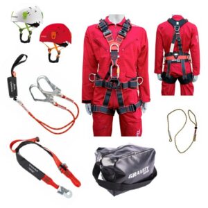 Fall Arrest Standard Climbing Kit with 5-point Harness